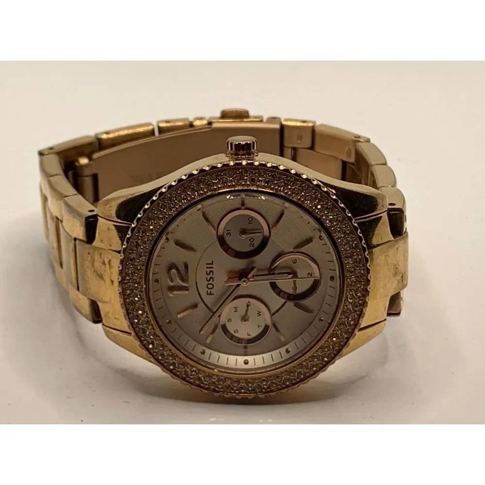 Fossil ES3590 Women's Stainless Steel Analog Rose Gold Dial Quartz Watch RU29